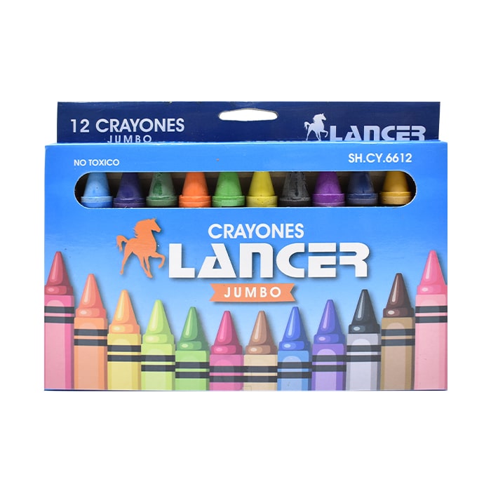 CRAYON JUMBO 12 COLORES LANCER