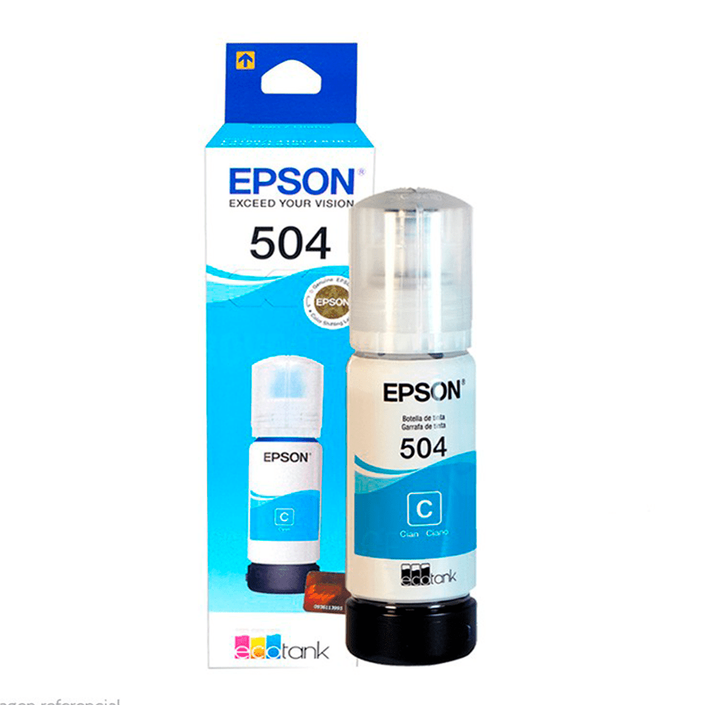 TINTA T504 CYAN EPSON