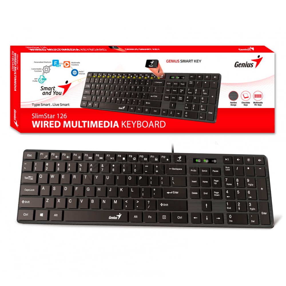TECLADO SLIMSTAR USB GENIUS