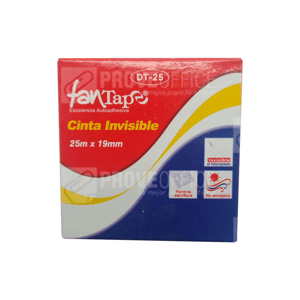 CINTA INVISIBLE DT-25 19MM X 25M FANTAPE
